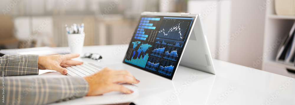 Poster kpi business analytics data dashboard