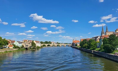 Fototapeta premium Donau in Regensburg