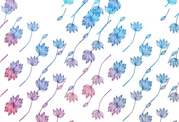 Light Blue, Red vector doodle backdrop.
