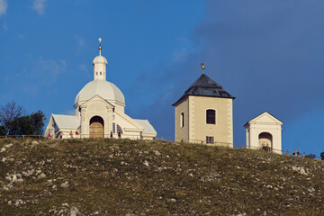 Fototapeta na wymiar Mikulov Holy Hill (Svatý kopeček), Czech Republic