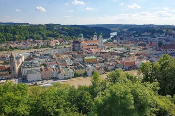 Fototapeta na wymiar Passau von oben