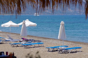 Holiday destination area in Cyprus during summer heat