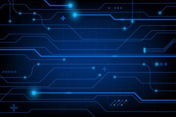 Obraz premium Abstract hi tech. Abstract digital background with technology. Vector abstract technology. 