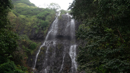 Fototapeta premium Kolhapur-Goa Scenic Valleys at Amboli Ghat in Winter season