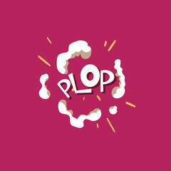 Boom. Comic book explosion. Hand drawn vector illustration