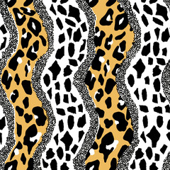 Abstract seamless pattern. Geometric print. Retro style. Abstraction contemporary modern trendy vector illustration