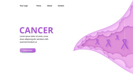 Background World Cancer Day - Landing Page