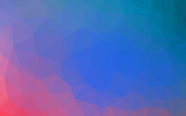 Light Blue, Red vector abstract mosaic background.