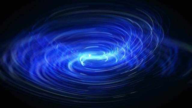 Abstract Cylinder With Particular Lines Flowing Background Loop/ 4k animation of an abstract wallpaper technology background of cylinder with speed particles stroke patterns and depth of field seamles