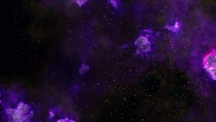 abstract purple galaxy.  Purple deep space nebula with stars.