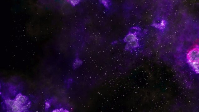 abstract purple galaxy. Purple deep space nebula with stars. © AlexMelas