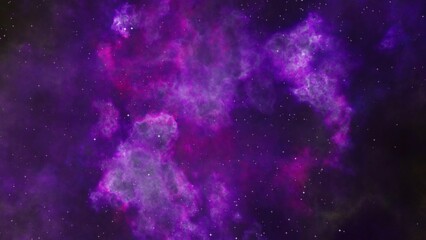 Pink and purple galaxy nebula and stars. 