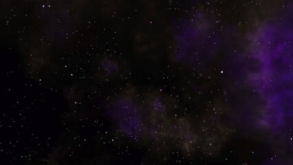 Pink and purple galaxy nebula and stars. 