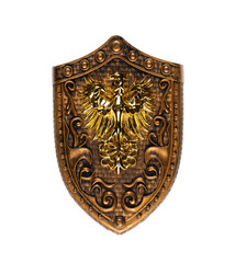 knight shield isolated on white background