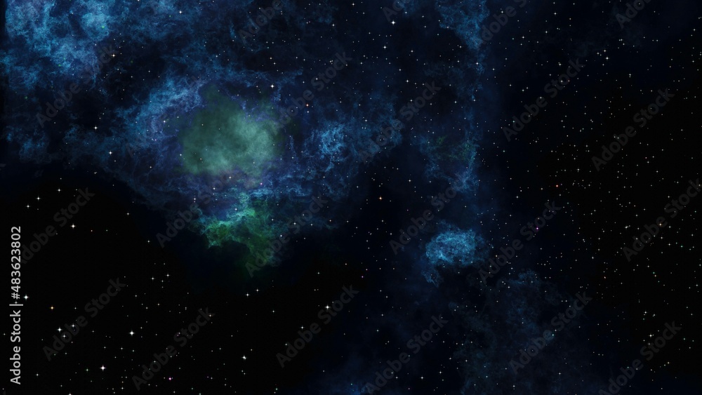 Canvas Prints deep space nebulae. outer space starry design.