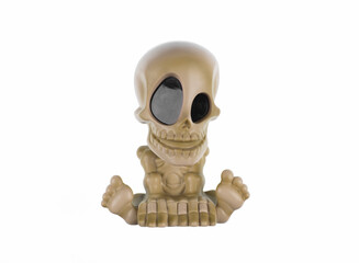 toy alien isolated on white background