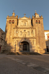 Fototapeta na wymiar Viseu Cathedral seen from the front, Portugal