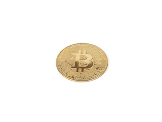 A popular digital coin isolated on a white background.