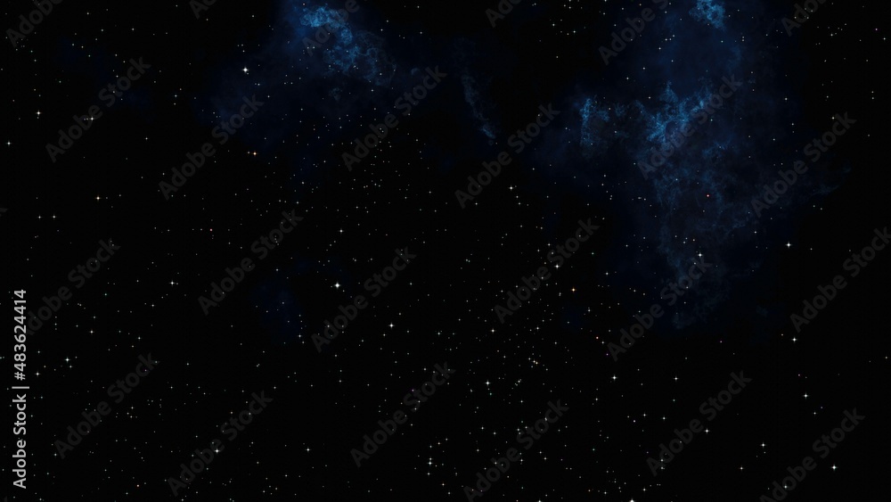 Wall mural deep space nebulae. outer space starry design.