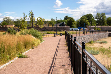 Russia, St. Petersburg, Kronstadt, Incheon View Square, harbor, summer 2021