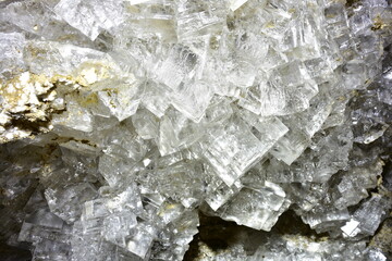 krysztaly soli kamiennej w Grocie Krysztalowej, rezerwat przyrody,  - obrazy, fototapety, plakaty