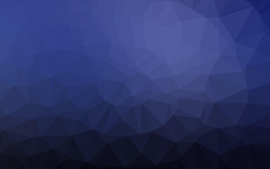 Dark BLUE vector abstract polygonal texture.