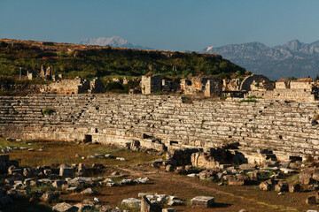 Obraz premium Aksu, Antalya, Turkey - July 06 2016: Stadium in Perge Ancient City