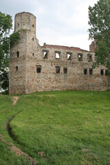 Fototapeta na wymiar castle ruins in Drzewica, Poland, Europe