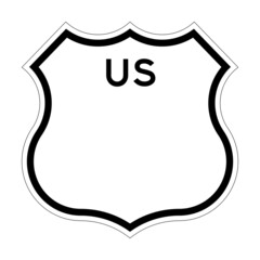 US route blank shield