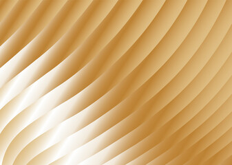 Yellow folds, stripes of paper or fabric with a metallic gold sheen. Background design, wallpaper, flyer.
