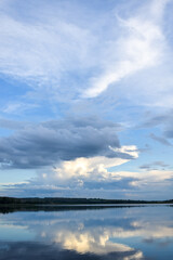 Clouds on the blue sky