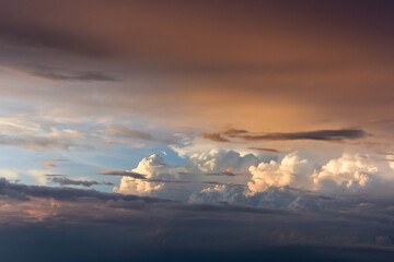 Sunset in the clouds