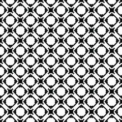 Fototapeta premium Black and white surface pattern texture. Bw ornamental graphic design. Mosaic ornaments. Pattern template. Vector illustration.