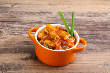 Meat goulash with vegetables