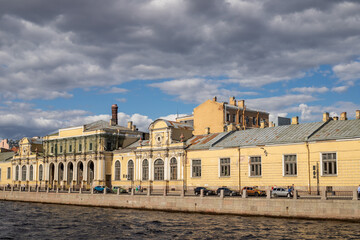 Naklejka premium Russia, St. Petersburg, Fontanka river, Summer garden, summer 2021