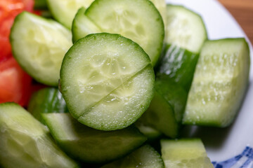 cucumber  slices