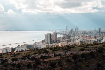Obraz premium Limassol cityscape seen from Amathus hills