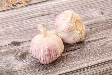 Fresh ripe and tasty garlic