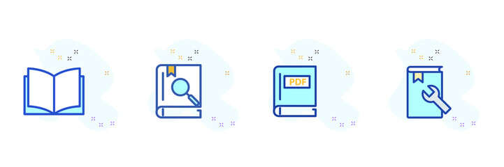 book icons  symbol vector elements for infographic web