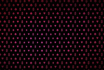 Dark pink vector layout with elements of cards.