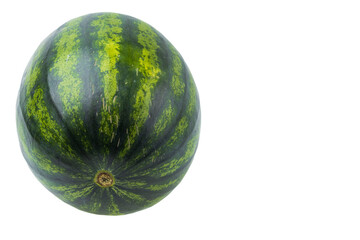Makro view of sweet watermelon isolated on white background. Healthy food concept.	