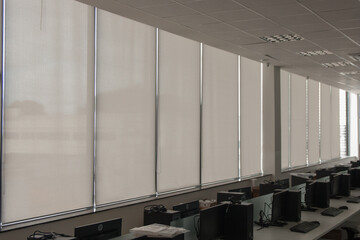 Decorative blinds, for decoration, sun protection and window care. used by architects and decorators.