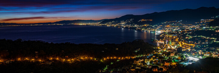 Night view of Camogli