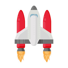 Obraz premium cute rocket illustration