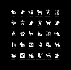 Veterinary Medicine. Collection of perfectly simple monochrome icons for web design, app, and the most modern projects. Universal pack of classical signs for category Medicine.