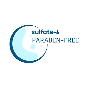 Sulfate and paraben free cosmetic product badge