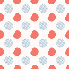 Lanart-style pattern of red and blue circles