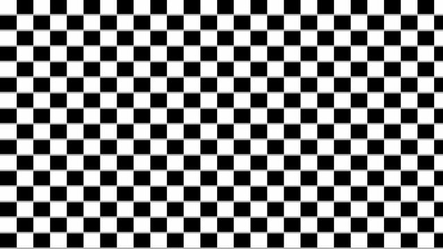 Moving black-white squares (4K 3840x2160 30fps).