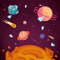 poster of planets