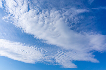 Fototapeta premium Refreshing blue sky and cloud background material_c_07